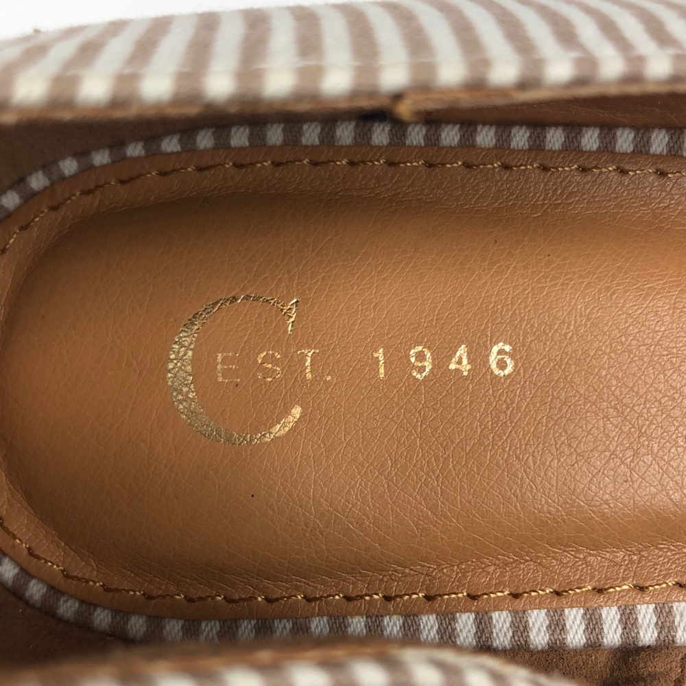Tan & White Flats W/ Mini Heel - Size 11W - Picture 8 of 8